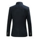thumbnail image 3 of Hombres Casual Sólido Cuello alto Slim-fit Botones Back Center Slit Suit Coat Pompotops oipoqjl21979, 3 of 3