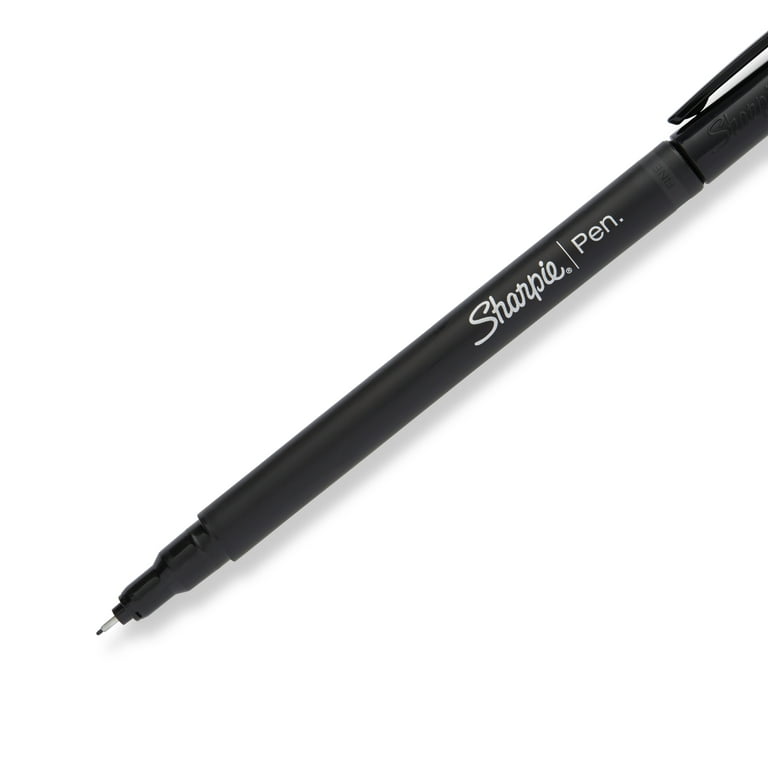 SHARPIE Felt Tip Pens, Fine Point (0.4mm), Black, 12 Count