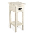thumbnail image 1 of Pemberly Row Table d'Appoint en Bois d'Acajou Style Ferme, Couleur Sable Blanc, 1 of 1