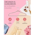 thumbnail image 4 of RED VELVET Ganchos de Terciopelo - 50 Unidades - Antideslizantes, Gancho Giratorio 360°, Ahorro de Espacio, 4 of 6
