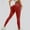 Red-01, variant on LIBRCLO Womens Yoga Pants with Pockets Solid Color Breathable High Waist Fitness Stretch Slim Fit Comfortable Fashion Yoga Pants