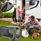 thumbnail image 5 of Jetcloudlive Jaula de Viaje para Perros Plegable con Bolsa de Almacenamiento 36.6x20.5x20.5 Pulgadas Jaula de Viaje para Mascotas Kennel Tienda de Campaña para Perros Pequeños Jaulas Jaula Portátil A, 5 of 10