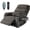 Grey, variant on Power Lift Recliner Chair for Adults Elderly Lay Flat Leather Recliners with Massage Heating, Extended Footrest, Wireless Charging Device, USB Ports, Cup Holder, Lumbar Pillow, Up to 400LBS