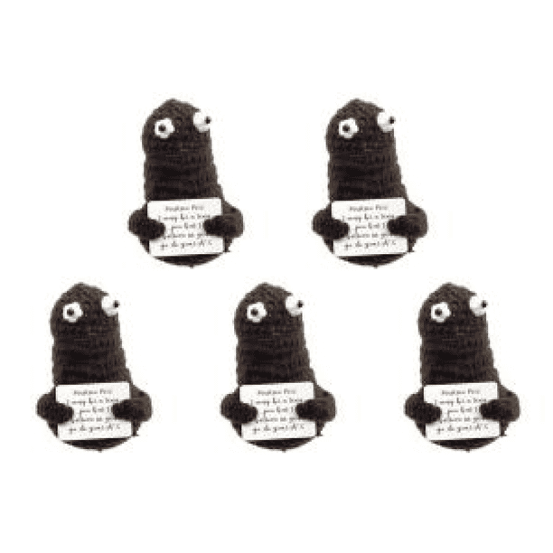 Divertidas Muñecas Positivas Con Tarjeta Punto Abrazo Bolsillo Regalos para Amigos (caca)