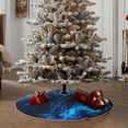 thumbnail image 5 of Daiia Blue Fire Wolf Drawing Merry Christmas Tree Skirt , Xmas Large Lace-up Tree Skirt, Santa Snowflakes Rustic Home Decorations New Year Party Farmhouse Decor-30", 5 of 7
