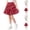 Red, variant on High Waist Mini Skirts for Girls Tiered A Line Ruffle Hem Flowy Skirts with Shorts Kids Summer Casual Skorts