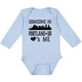 thumbnail image 3 of Inktastic Portland Oregon Someone Loves Me Skyline Boys or Girls Long Sleeve Baby Bodysuit, 3 of 5