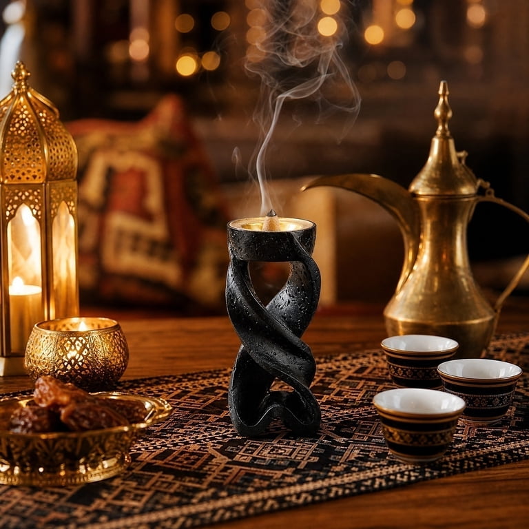 Scented Display Stand, Resin Backflow Incense Burner, Geometric
