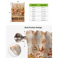 thumbnail image 6 of Hello Fall Squirrel Tie Up Curtains for Kitchen Bathroom Bedroom Windows 63 Inch Length, Orange Plaid Pumpkins Thanksgiving Balloon Drape Curtains Shade Rod Pocket Drapery Curtain Panel, 46"x63", 6 of 7