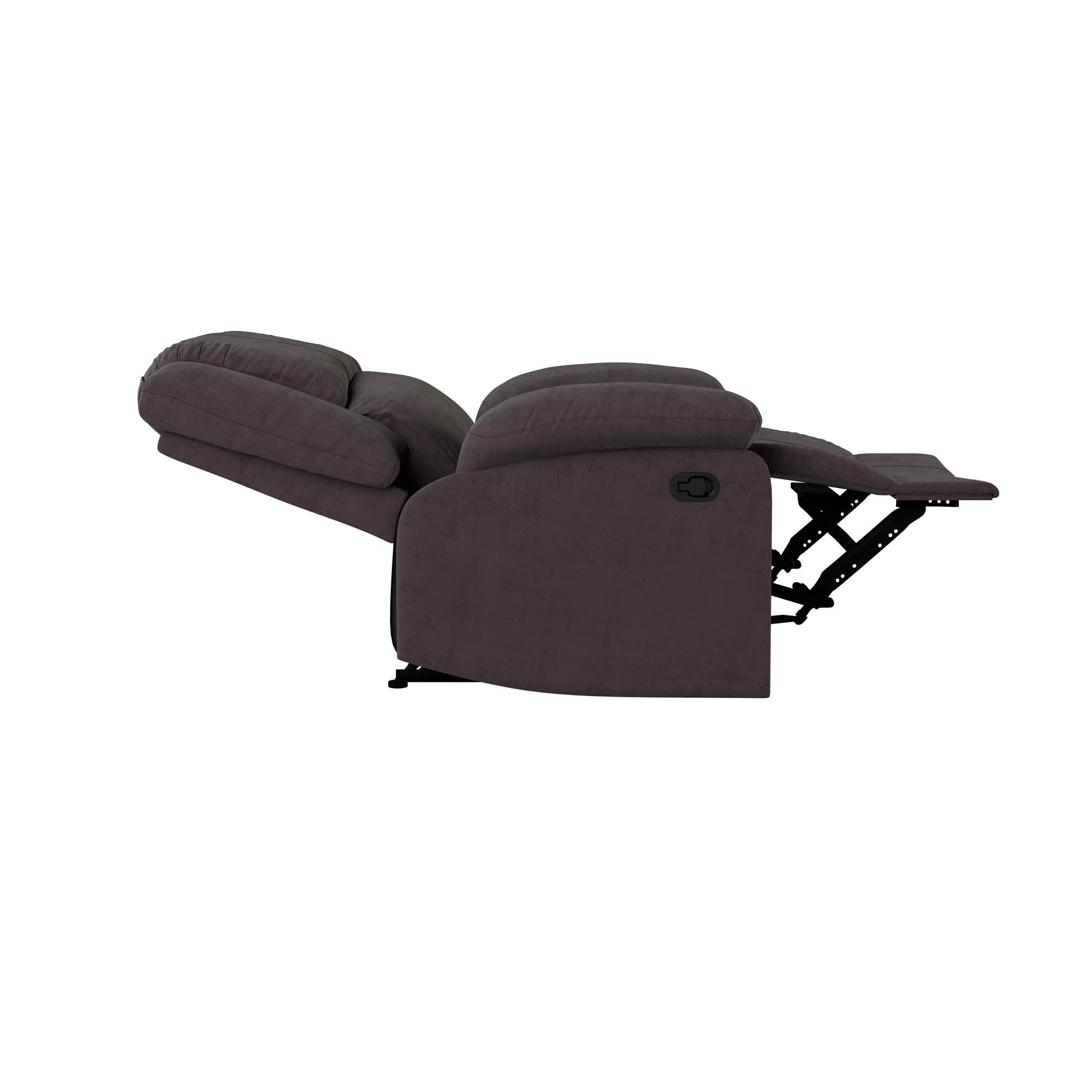 Relax-A-Lounger Warren Microfiber Manual Recliner, Chocolate
