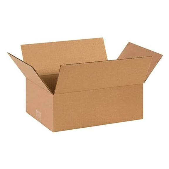 Shipping Boxes Flat 14"L x 10"W x 5"H, 25-Pack | Corrugated Cardboard Box for Packing, Moving and Storage