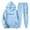 Sky Blue, variant on ibiyuan Walking Suits for Men 2 Piece Long Sleeve Pullover Hoodie and Pants Hooded Athletic Tracksuit Regular Fit Jacquard Jogging Suit Set Track Suits,Grey