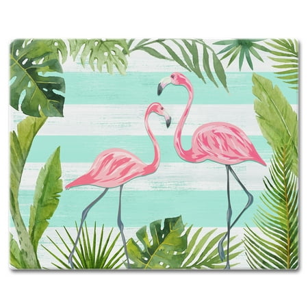 

CounterArt Flamingo Stripes 3mm Heat Tolerant Glass Cutting Board 15 by 12