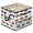 Multicolor 2, variant on Jiaoprinted Sugar Skulls Flowers Shoe Storage Box with Adjustable Dividers, Large Shoe Organizer with Clear Transparent Lid, Halloween Foldable Stackable Shoes Storage Bin for Closet Entryway