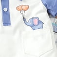 thumbnail image 4 of Tenue Décontractée d'Été Col à Manches Courtes Combinaison avec Design Imprimé Animal Adorable, 4 of 5
