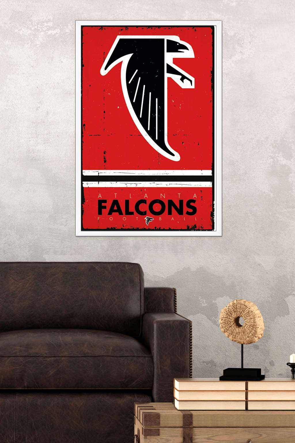 NFL Atlanta Falcons - Retro Logo 15 Wall Poster, 14.725 x 22.375