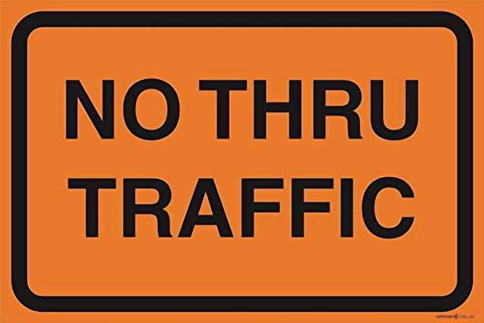GoSports SlowDownMan Verkehrsschild – Orange, Reflektierend, Wassergefüllt, 80x50 Cm