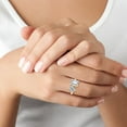 thumbnail image 5 of Kylie - Toi Et Moi Pear & Emerald Moissanite - Lab Diamond Engagement Ring, 5 of 5