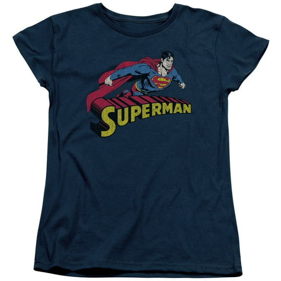 Superman - Flying Over - Women's Short Sleeve Shirt - X-Large