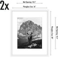 thumbnail image 3 of Americanflat 16x20 Picture Frame in White with 11x14 Mat - Set of 2 Frames - Displays 11x14 " Photos With Mat and 16x20 Without Mat, 3 of 5