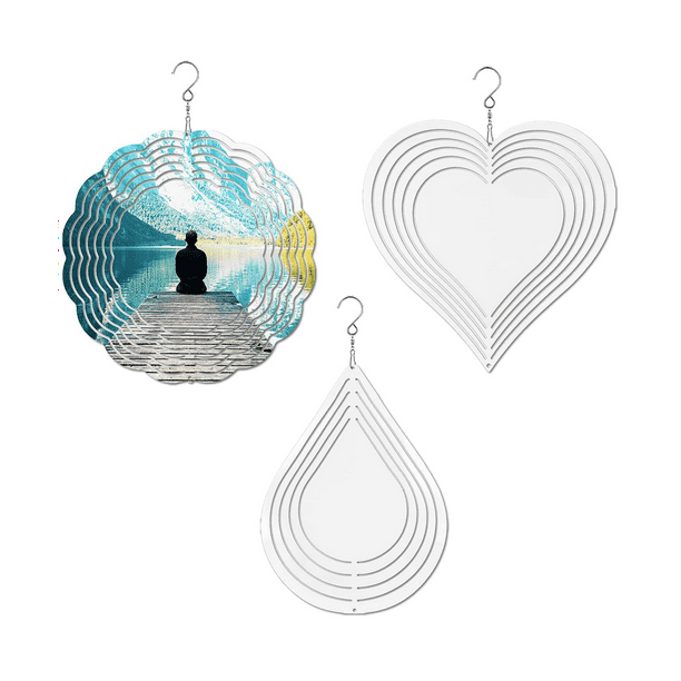 Sublimation Wind Spinner Blanks, Metal Blank Wind Spinners Wind