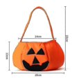 thumbnail image 2 of 2 Pcs Halloween Pumpkin Bags Multipurpose Non-woven Candy Bags For Halloween Cosmetics, Costumes And Props123, 2 of 5