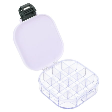 Pawsdot 1 Pc Transparent Plastic Paint Box for Artists Craft Storage with Dividers Easy to Clean