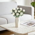 thumbnail image 4 of Fule Artificial Velvet Rose Flower, Ngxiha Velvet Single Roses Fake Rose Rose Decor Flower Centerpiece Arrangement in Vase Rose Decor Flower for Wedding Outdoor & Home Decoration, 4 of 8