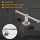 thumbnail image 5 of Stainless Steel Toilet Roll Holder Double Ring Toilet Paper Holder Wall Mounted Bathroom Toilet Pape, 5 of 5