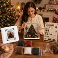 thumbnail image 4 of 3D Fabric Poke Art Kit Christmas Tree Gift 7.87in DIY Craft Set with Frame Stand and Poke Tool for Home Decor and Gift, 4 of 5