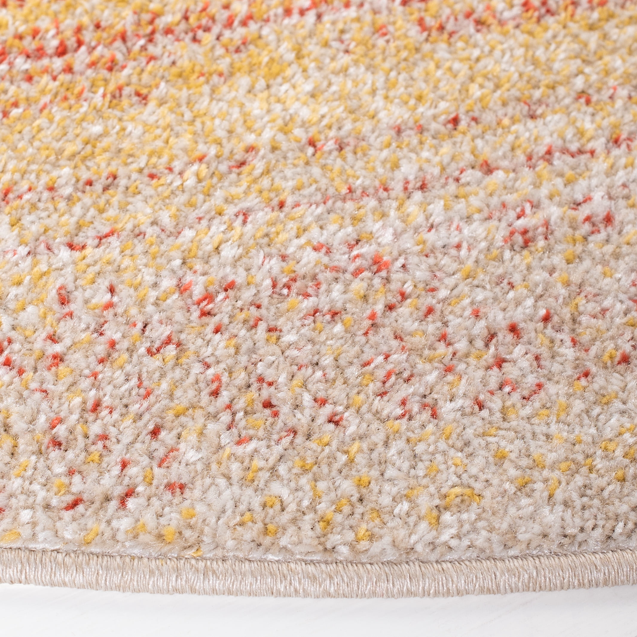 SAFAVIEH Adirondack Maris Abstract Area Rug, Orange/Red, 4' x 4' Round