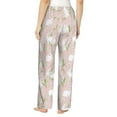 thumbnail image 3 of Uemuo Cute Rabbit Pattern Women's Wide Leg Palazzo Lounge Pants with Pockets Light Weight Loose Comfy Casual Pajama Pants-Small, 3 of 9