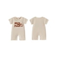 thumbnail image 2 of BemeyourBBs Preemie Baby Boys Summer Clothes Baby Boy Newborn Hospital Going Home Outfit Waffled Romper I'm New Here Letter Embroidery Short Sleeve Jumpsuit Playsuit Shorts, 2 of 9