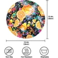 thumbnail image 3 of GZHJMY Watercolor Fruits Round Placemats Set of 4,Non-Slip Heat Resistant Washable Table Mats for Kitchen Dining Table Decoration,15.4", 3 of 6