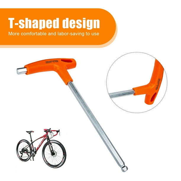 Llave hexagonal para bicicleta, llave Allen con mango en T, llave hexagonal con extremo de bola de 2-10MM