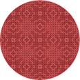 thumbnail image 1 of Ahgly Company Tapis Rond Lavable en Machine Intérieur Transitionnel Rouge, 3 Pieds Rond, 1 of 7
