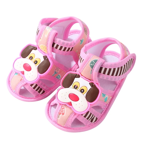JAJAHO Baby Boys Girls Sandals Summer Non-Slip Soft Sole Open Toe Hook And Loop Infant Sandal 0-9 Months Comfortable Shoes