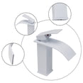 thumbnail image 3 of Bathroom Basin Faucet Waterfall Deck Mounted Cold And Hot Water Mixer Tap, 3 of 9