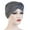 Dark Gray, variant on SPRING PARK Women's Turban Hat Beaded Pearls Muslim Wrap Hair Cap Hijab Head Scarf Hat Cap
