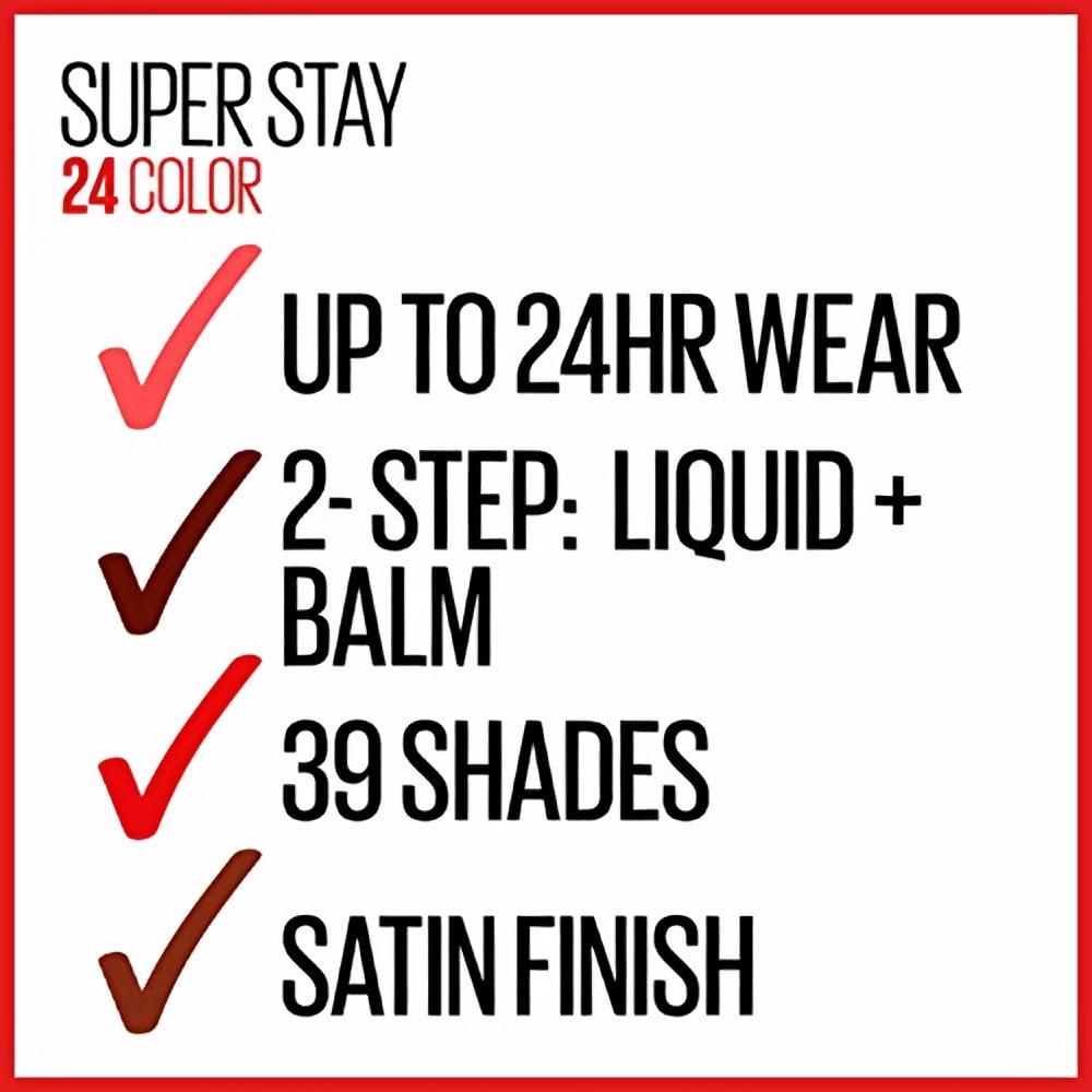 Maybelline Super Stay 2 Step Lip Color, Infinite Petal (Pack of 3)
