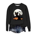 thumbnail image 2 of Heisall Womens Sweatshirts Long Sleeve Round Neck Loose Casual Halloween Print No Hood Autumn Winter 2025 New Arrival Fashion Sweatshirts, 2 of 6