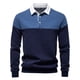 thumbnail image 2 of pstuiky camisas de manga larga para hombre, Blusa/camiseta informal de manga larga con cuello vuelto de color liso para hombre tops de invierno para hombre m, 2 of 9