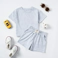 thumbnail image 4 of Gerichy Boys Summer Outfits 1-4Years Baby Boys Clothes Set Gentle T-shirt Tops+Shorts Summer Outfits, 4 of 5