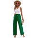 thumbnail image 2 of Pantalones de Salón Anchos para Mujer, Color Verde, Talla S, 2 of 8