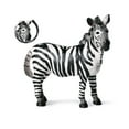thumbnail image 2 of 1/4Pcs Simulation Zebra Wild Animal Model Figurine Desktop Ornament Kids Toy, 2 of 10