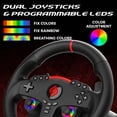 thumbnail image 4 of Subsonic – Superdrive 270 GT Steering Wheel - Dual stick LED racing wheel, 270° rotation, with pedals and paddle shifters. For Switch 2 / Switch, PS4, PC and Xbox – Black, 4 of 9