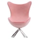 thumbnail image 4 of Silla en miniatura, mini sofá flocado, muebles, modelo de decoración, accesorio para casa de muñecas 1:12, color rosa, 4 of 14