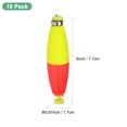 thumbnail image 3 of Uxcell 10-Pack Fishing Bobbers Floats, 3 Inch EVA Foam Weighted Bobbers Clip-on Floats Slip Corks Floaters Strong Buoys [Red Yellow], 3 of 7