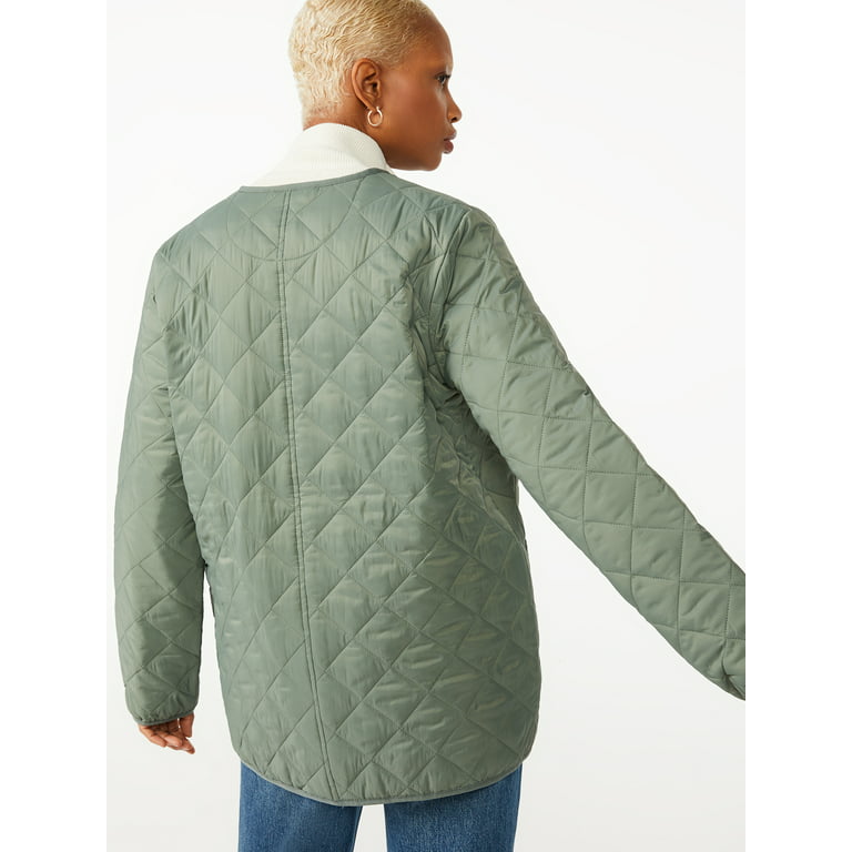 Free Assembly Women's Quilted Liner Jacket - Walmart.com