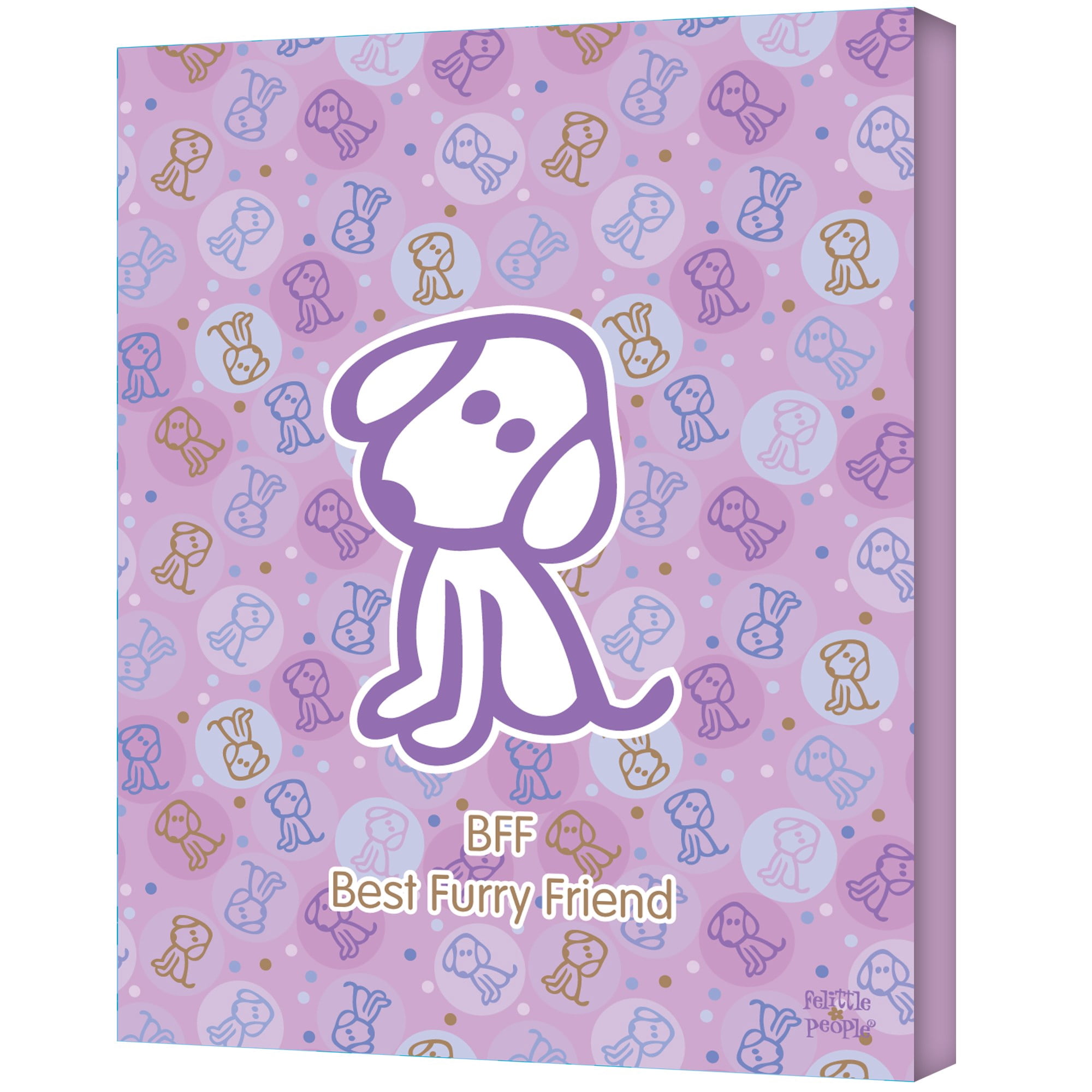 FeLittle People "Best Furry Friend" Wrapped Canvas